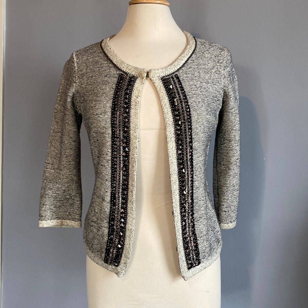 MM Couture by Miss Me beaded cardigan sweater Medium